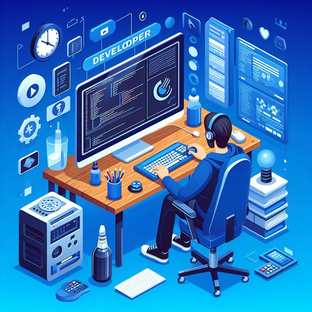 Animated Computer Setup Image